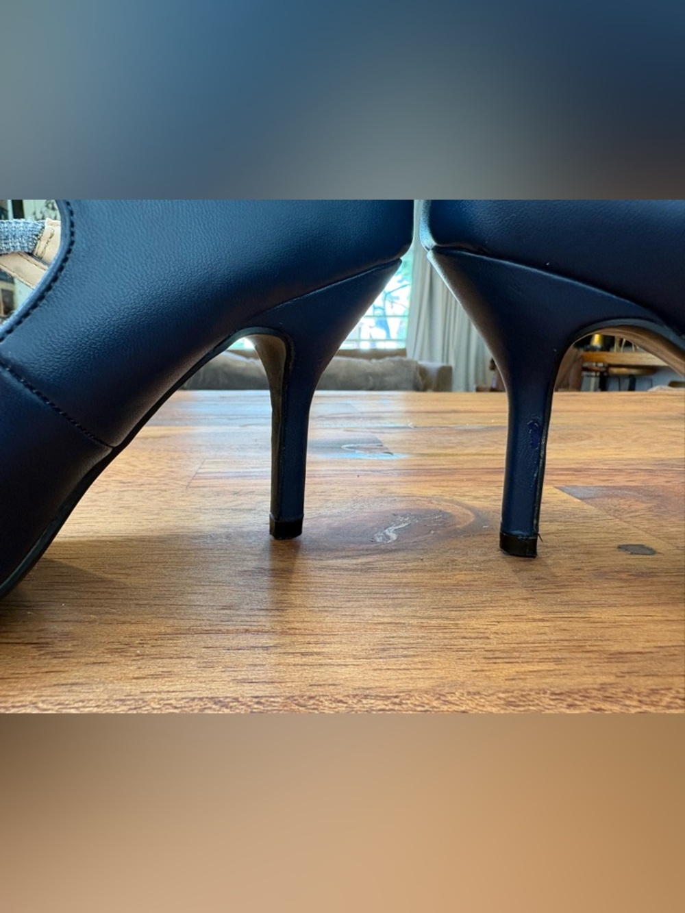 Navy blue Mary Jane pump from the brand Bamboo. Size 7 - Picture 8 of 10